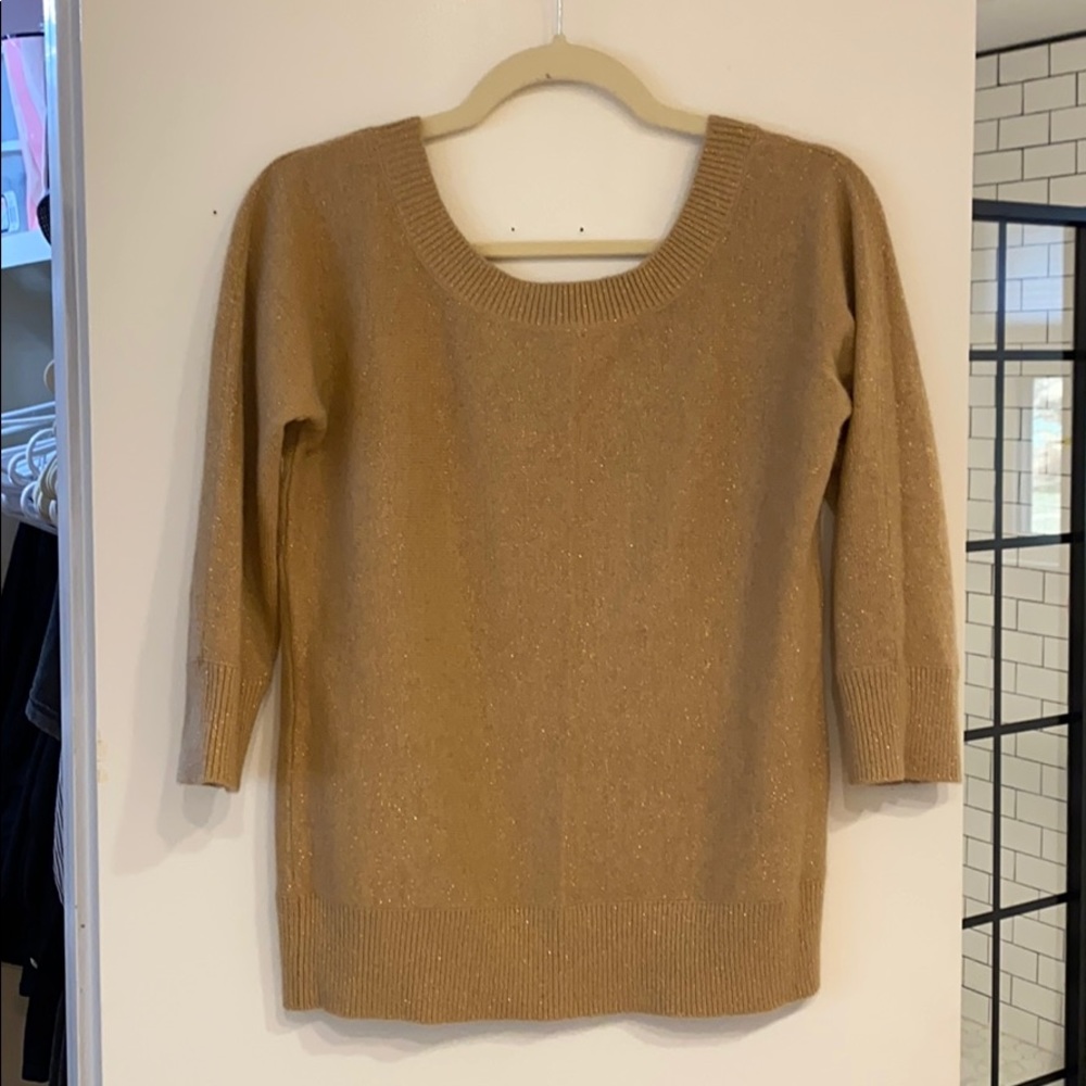 Banana Republic gold sweater